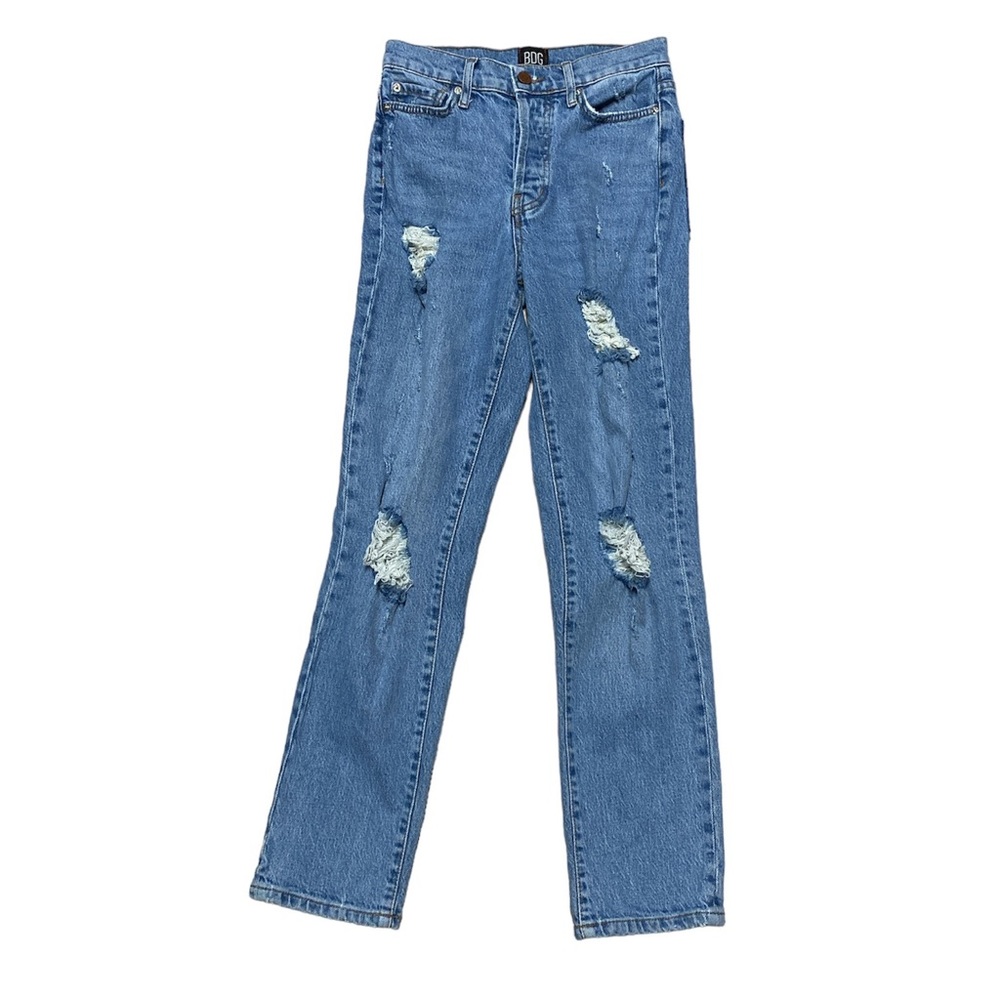 BDG High Rise Slim Straight Jeans Women’s 24 Button Fly Denim Urban Outfitters